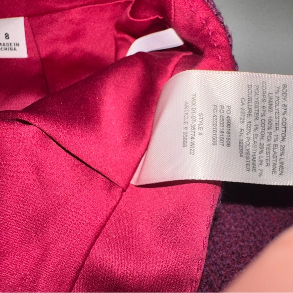 Aritzia Babaton Kinsley Mini Skirt in Elixir Purple size 8 - Picture 5 of 8